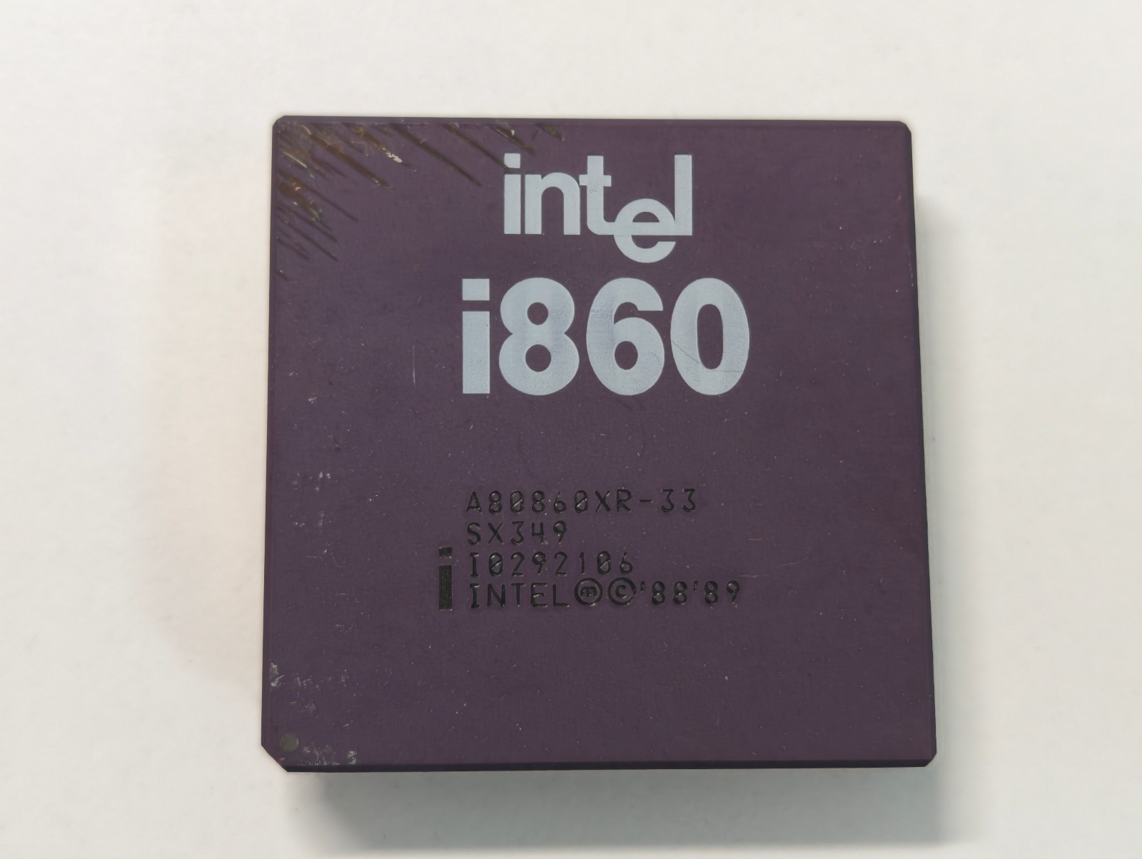Vintage Intel i860 A80860XR-33 SX349 RISC CPU Ceramic RARE SSpec Retro Computing