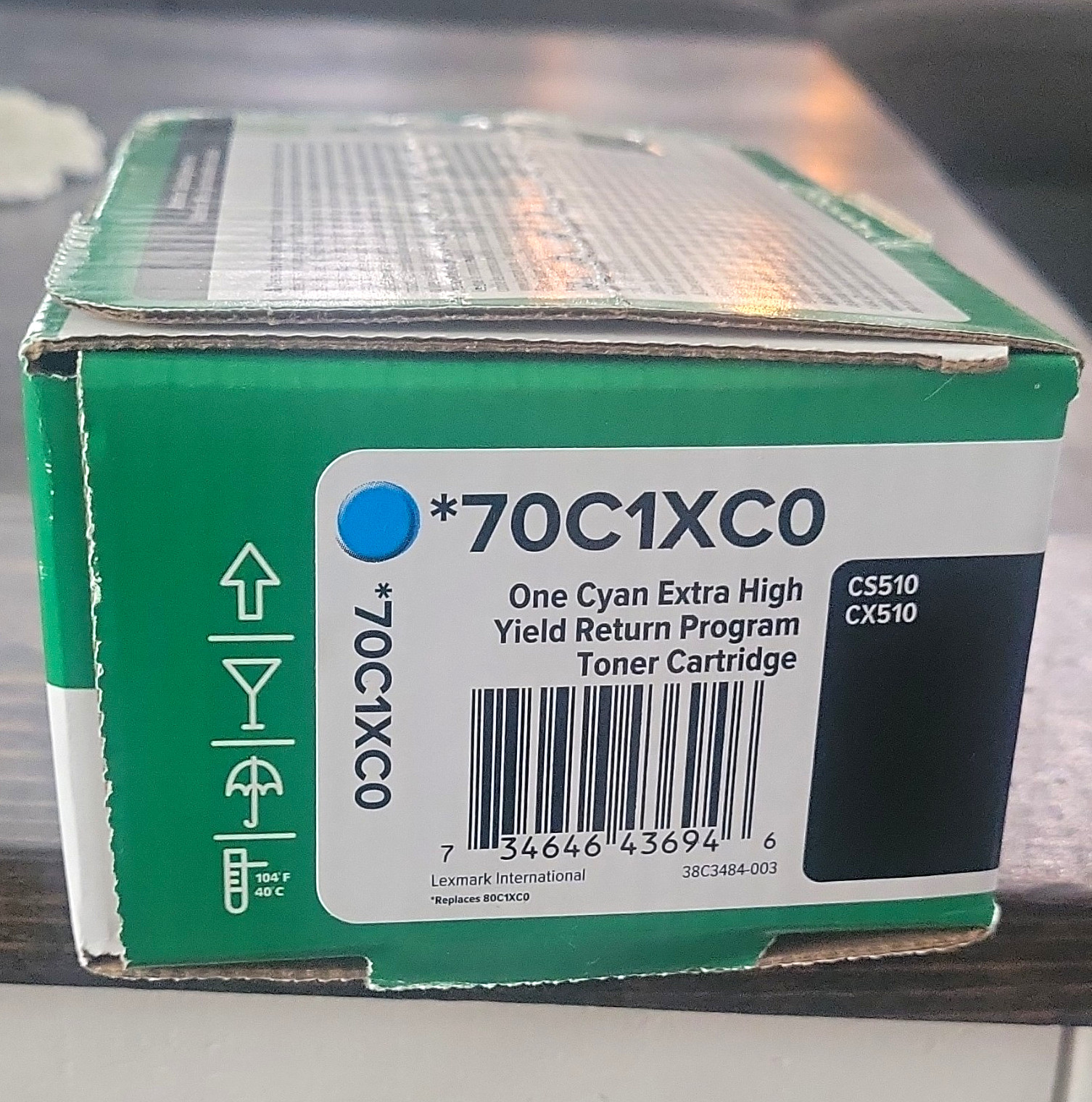Lexmark 70C1XC0 Cyan Extra High Yield Toner Return Program for CS510 CX510