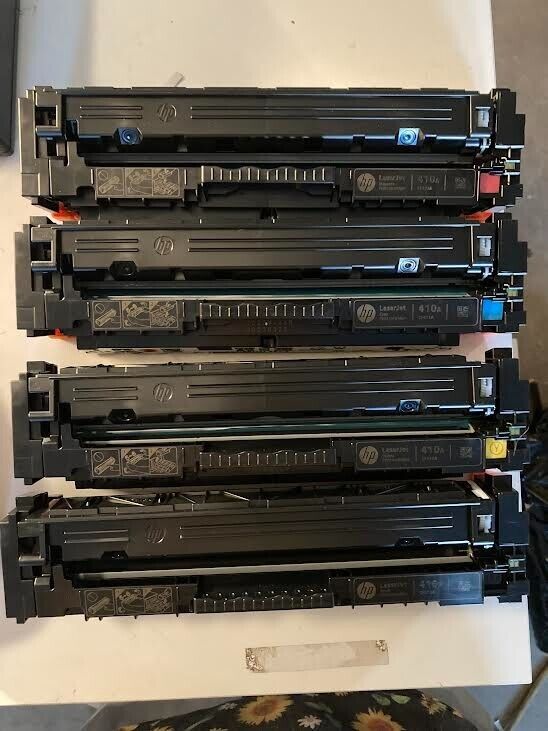 4 Genuine HP  Color LaserJet Pro M452 M477 HP 410A CF413A CF411A CF412A