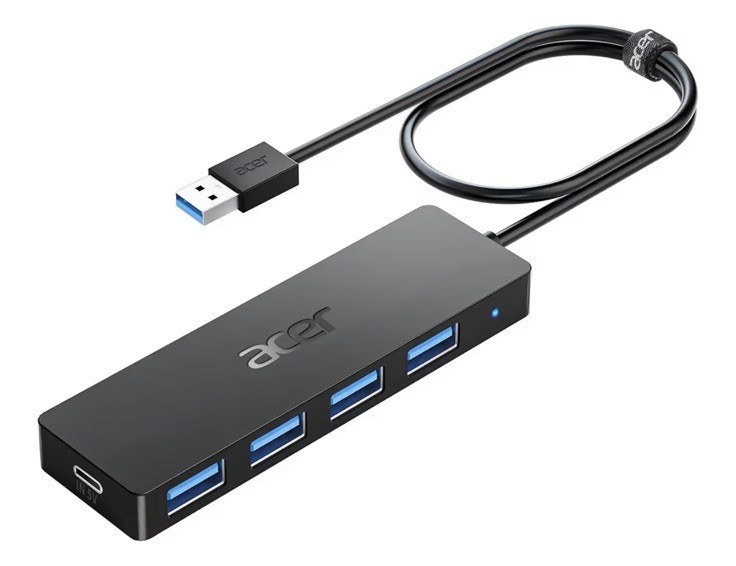 Acer USB 3.0 4-Port Hub ODK350 with Cable – Used Excellent Condition, No Box