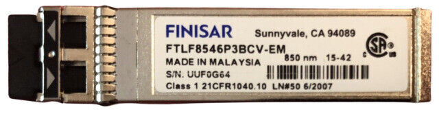 Finisar FTLF8546P3BCV-1D  4/8/16G-FC-SR Optic