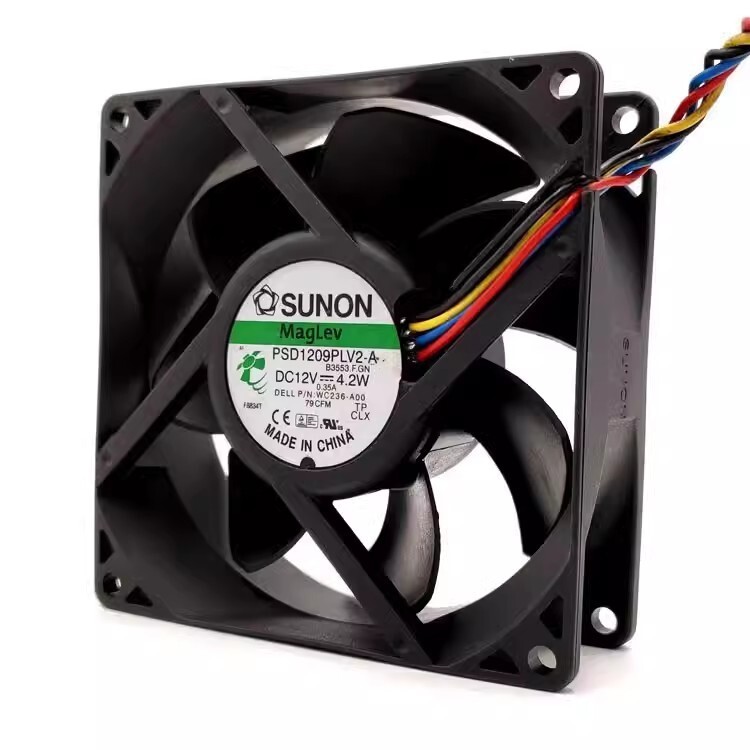 SUNON PSD1209PLV2-A DC12V 4.2W 4-Wire Cooling Fan