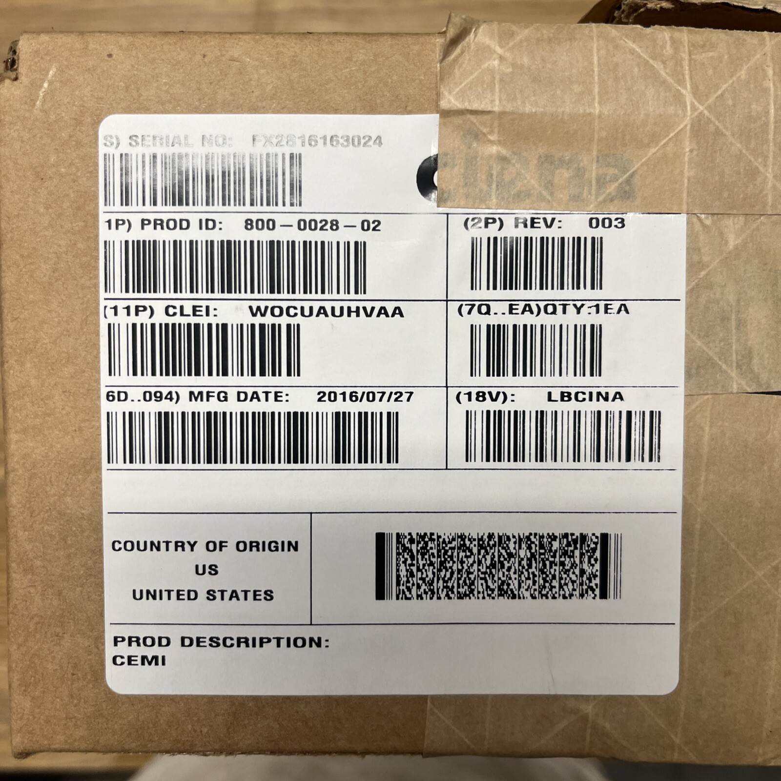 Ciena 800-0028-02 Z-Series Common Equipment Module