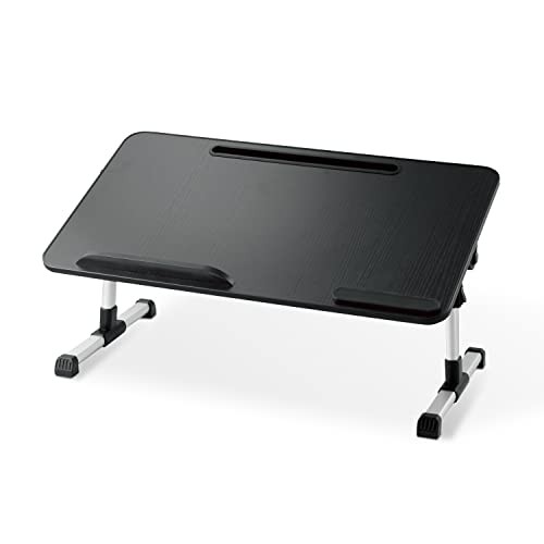 ELECOM Computer Desk Low Table Folding 5 Height Levels 4 Angle Levels Adjustable