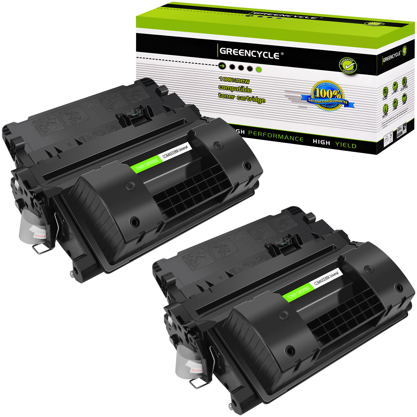 GREENCYCLE 2× CC364X 64X Toner Fit for HP LaserJet P4015dn P4015n P4015tn P4015x