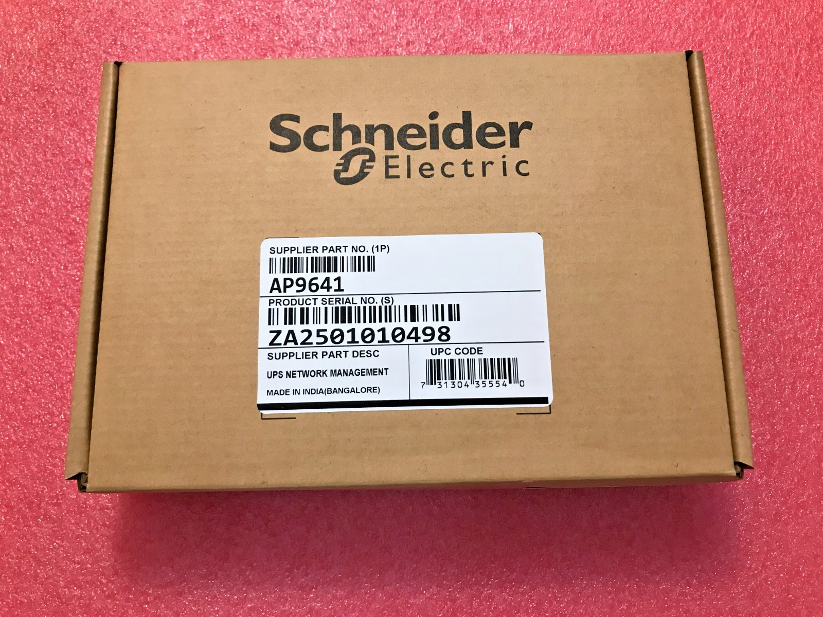 U90108 AP9641 APC Schneider Network Management Card 3 Adapter PN6407192E G1N