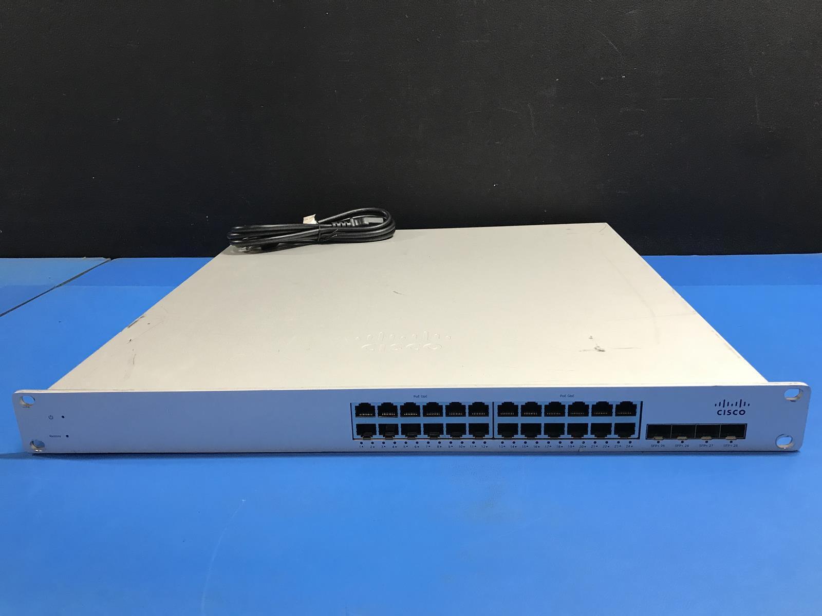 Cisco Meraki MS320-24P 24 Port Gigabit Cloud Managed Switch Unclaimed 1x PSU
