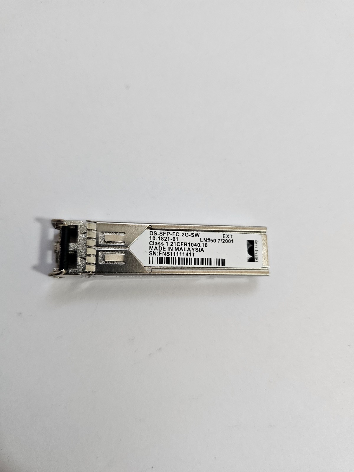 Cisco DS-SFP-FC-2G-SW 2Gbps Fibre Channel-SW SFP, LC 10-1821-01 Genuine