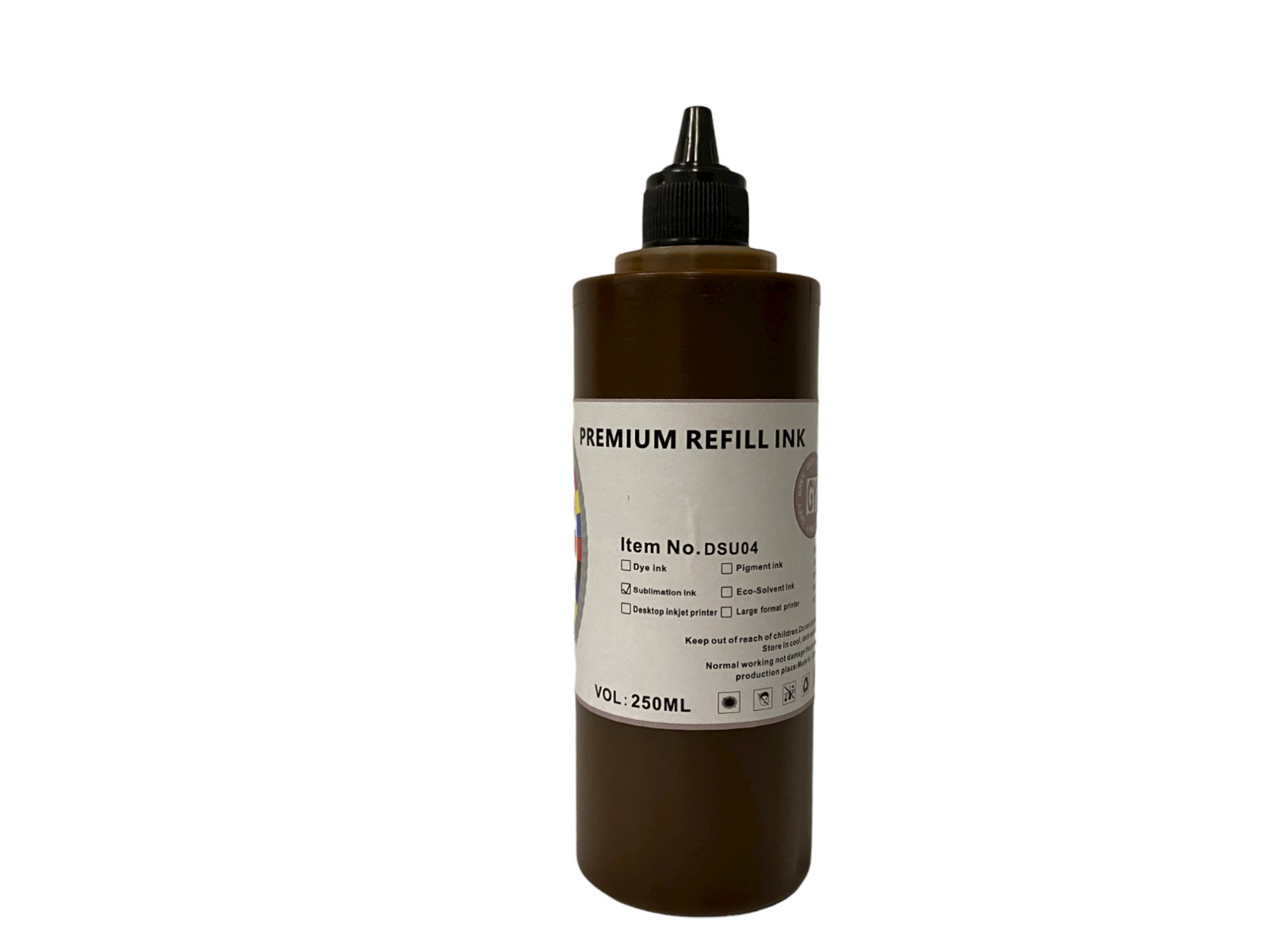 250ml Gray SUBLIMATION BULK INK REFILL BOTTLES FOR CANON Epson