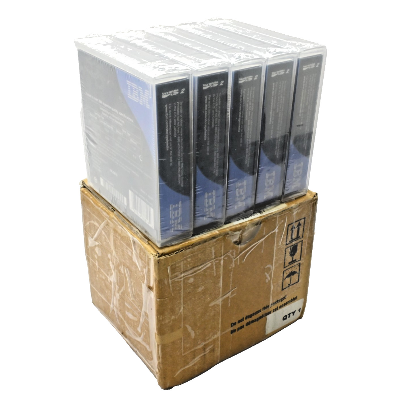 Lot of 5x IBM TotalStorage LTO Ultrium 200GB Data Cartridge
