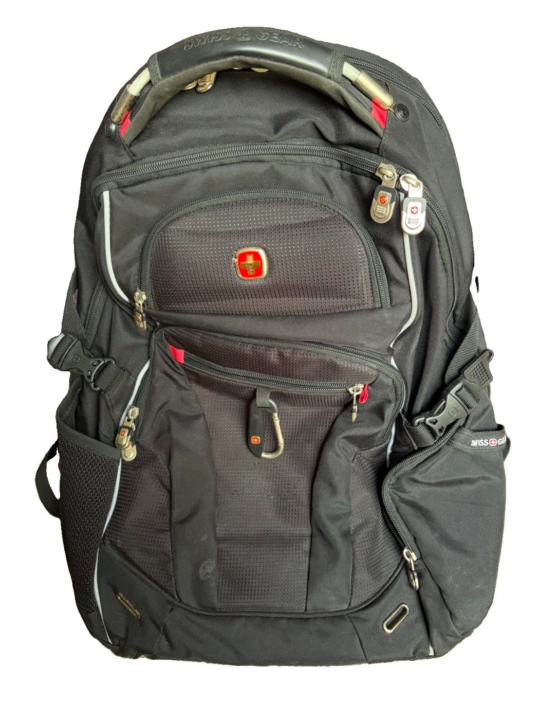 SwissGear ScanSmart Laptop Tablet Backpack Black Gray TSA Travel Compliant 