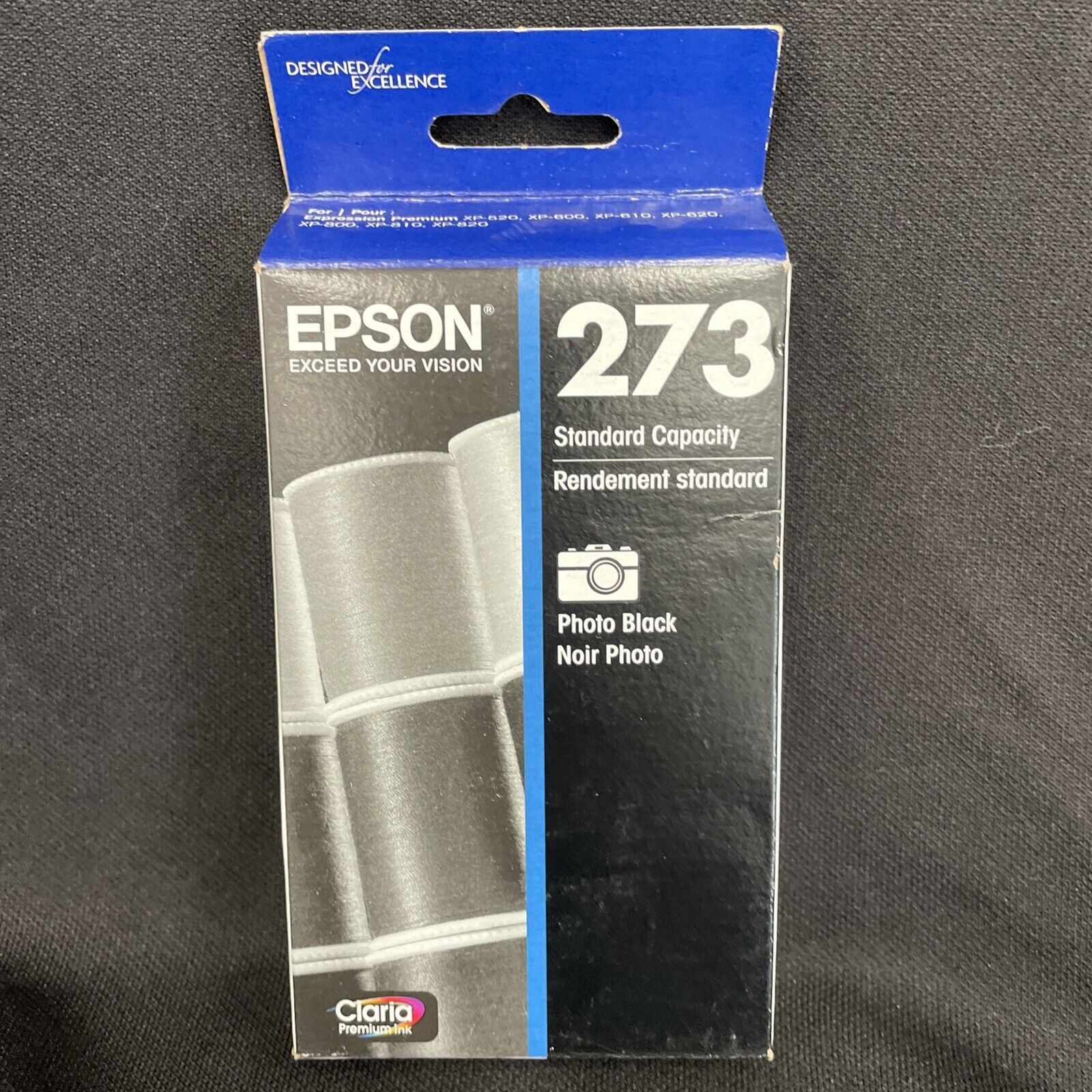 Epson 273 Photo black Ink Cartridge T273120  New expired 6/2011