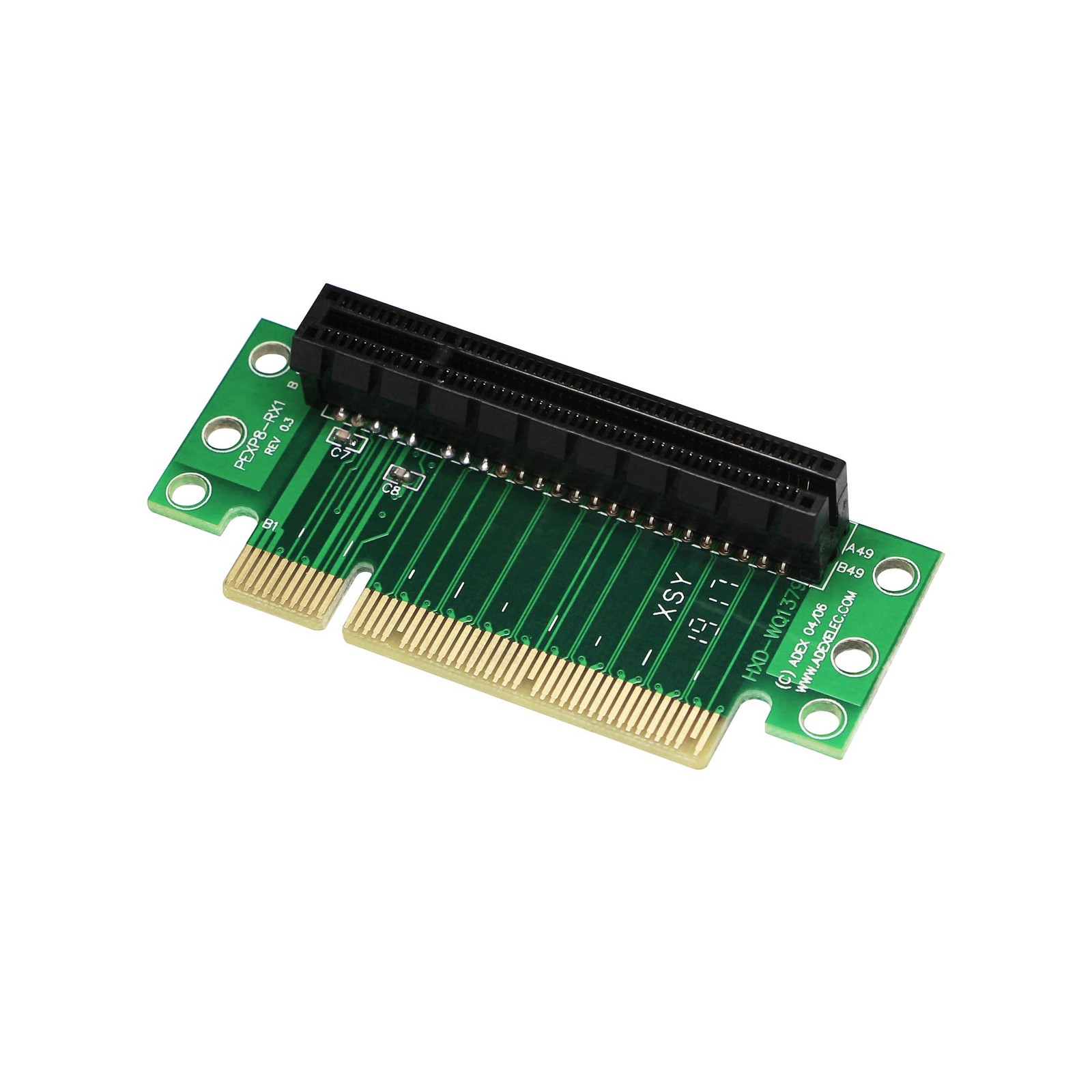 SinLoon PCI- Express 8X Riser Card 90-Degree Adapter PCI-E Extender...