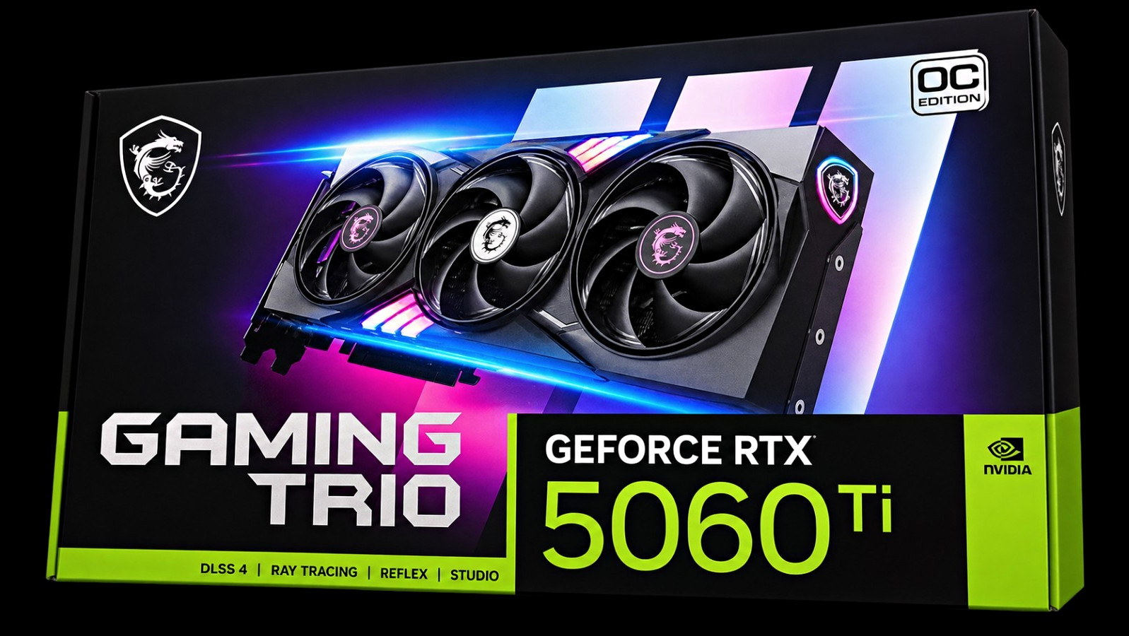 MSI Gaming Trio GeForce RTX 5060 Ti OC 8GB GDDR7 RGB DLSS 3 G-SYNC