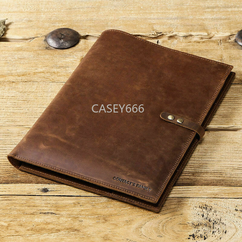 2024 iPad Pro 12.9" Leather Case Handmade Genuine Leather Folio Smart Cover