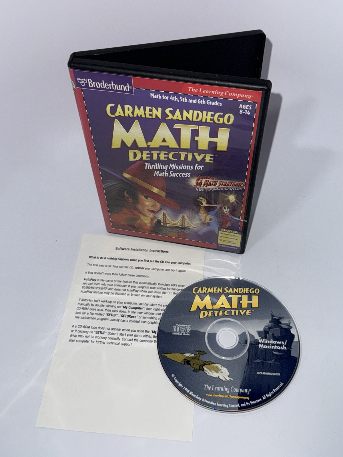 Carmen Sandiego Math Detective Thrilling Missions For Math Success CD-ROM