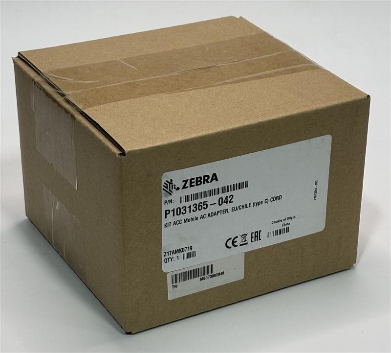 Zebra P1031365-042 KIT ACC Mobile AC Adapter, EU/CHILE (type C) CORD