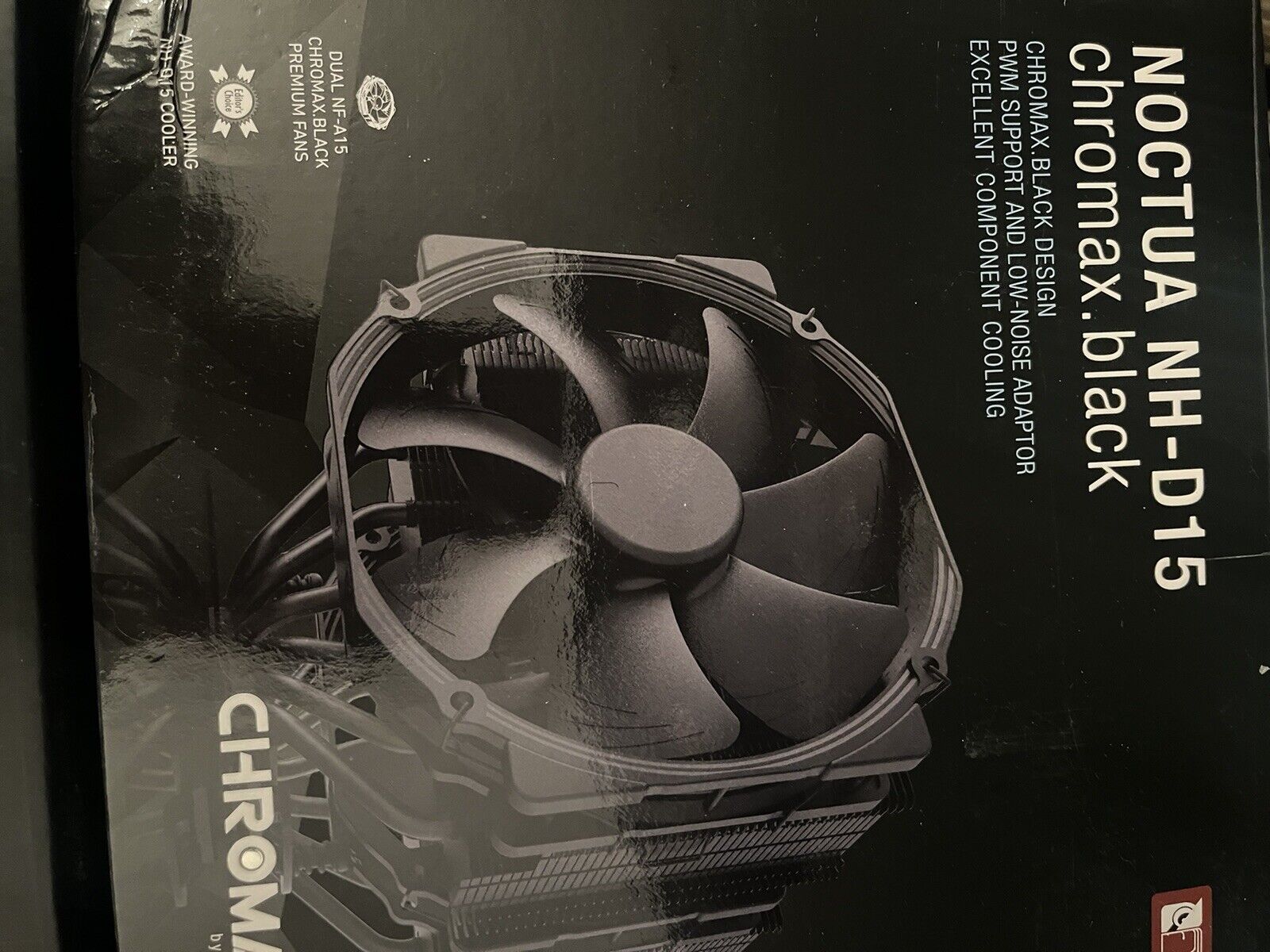 Noctua NH-D15 chromax.black , Premium Dual-Tower CPU Cooler NF-A15 PWM140mm Fan