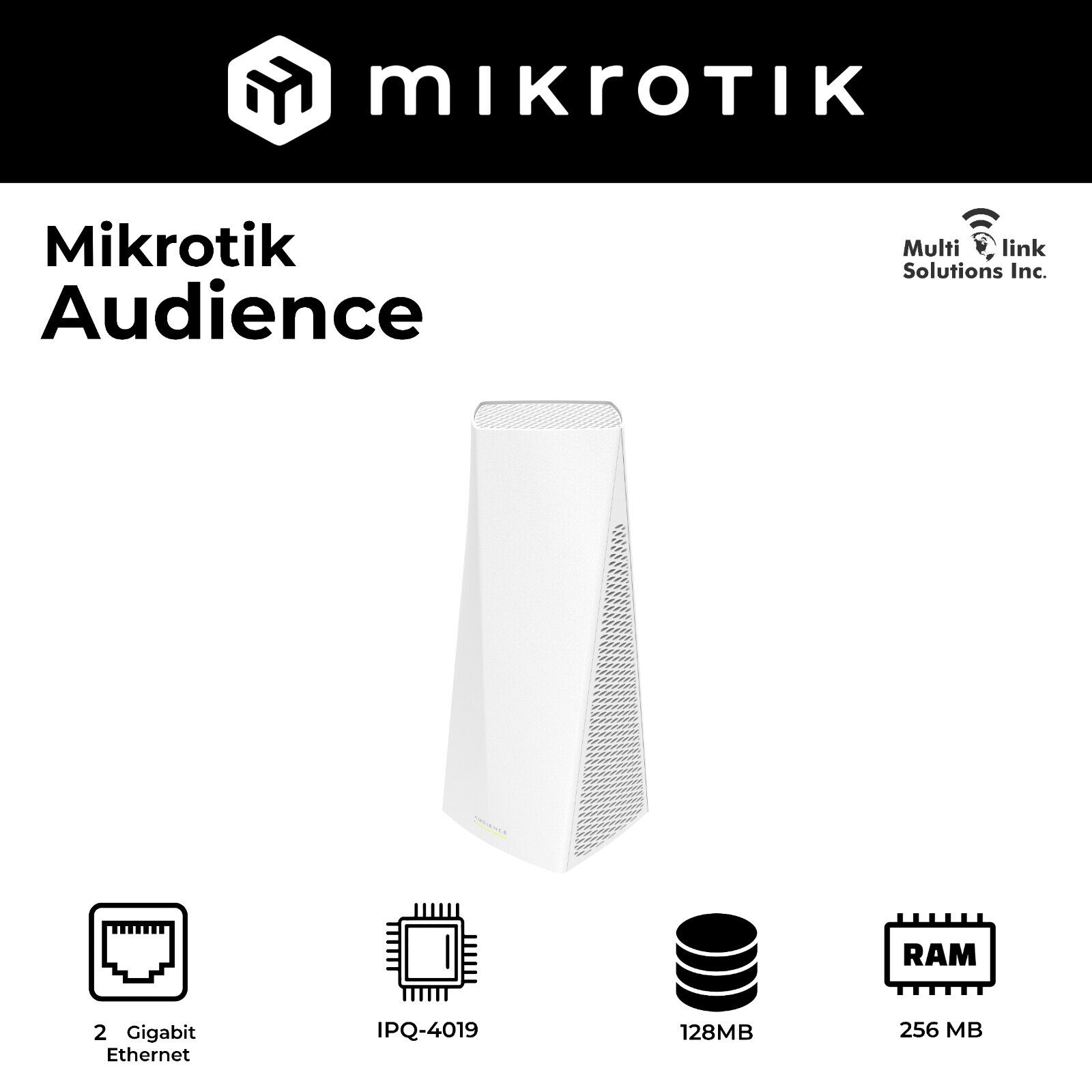 Used Mikrotik Audience Tri-band home access point with mesh US version