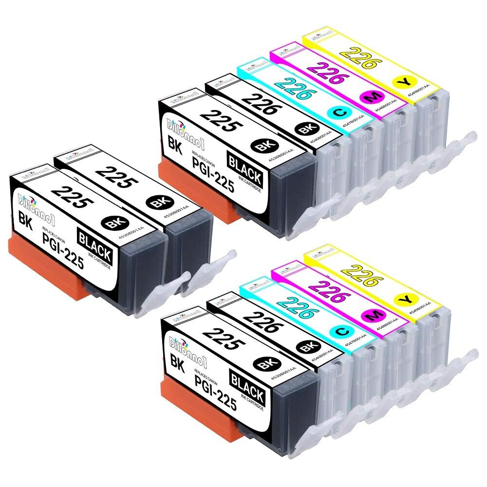 12 Pack PGI-225 CLI-226 Ink Cartridges for Canon PIXMA MX712 MX882 MX892 Printer