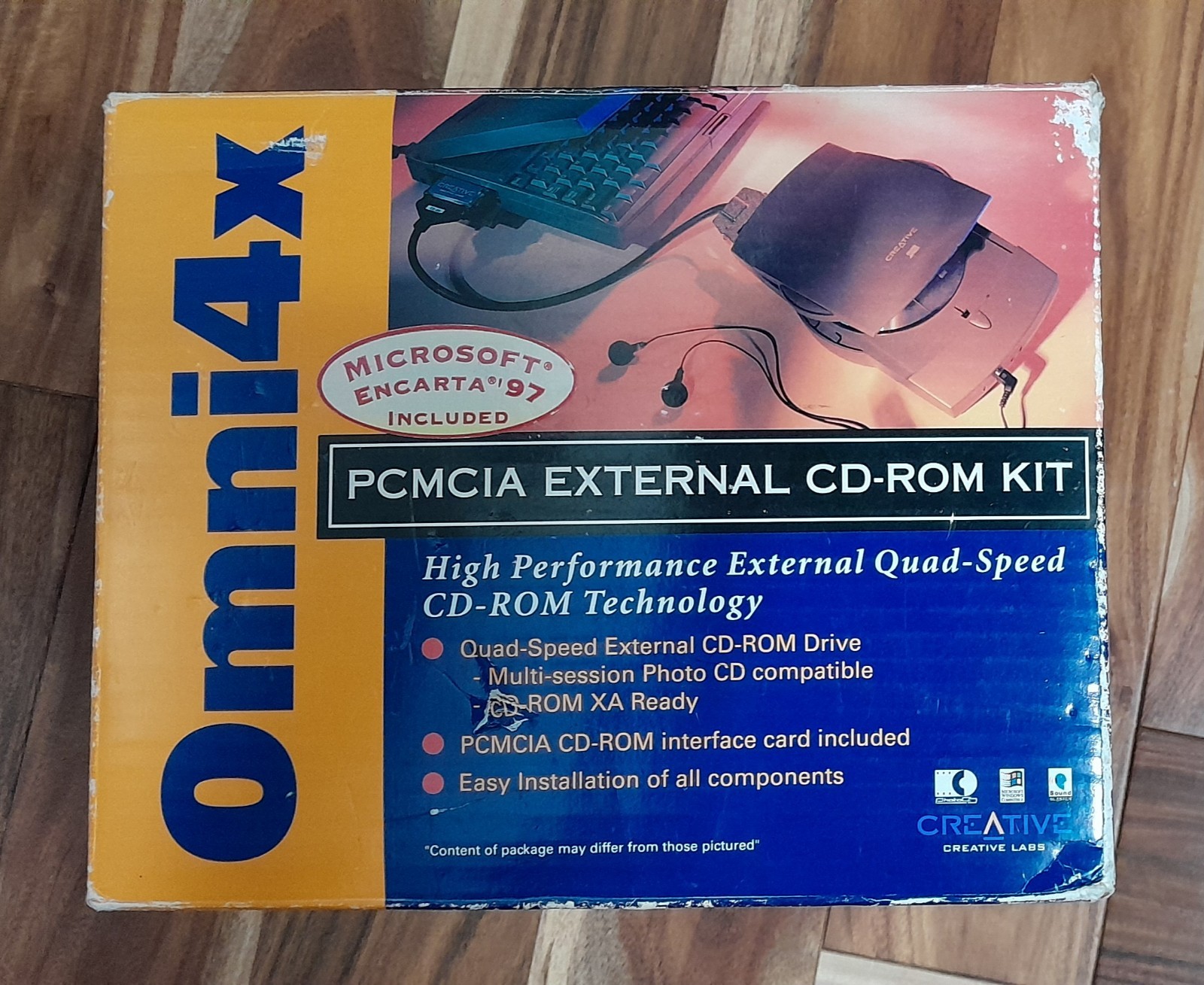 Creative Labs Omni 4x - PCMCIA External CD-Rom Kit - Rare
