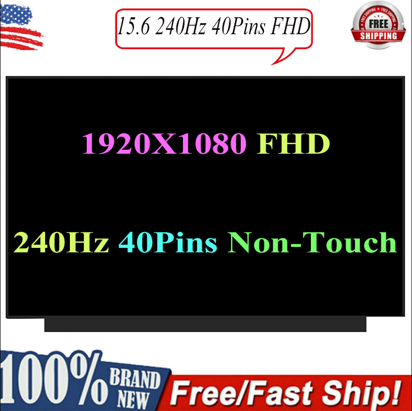 New LQ156M1JW03 LQ156M1JW09 Sharp 15.6" FHD Display Panel Replacement (240HZ) A+