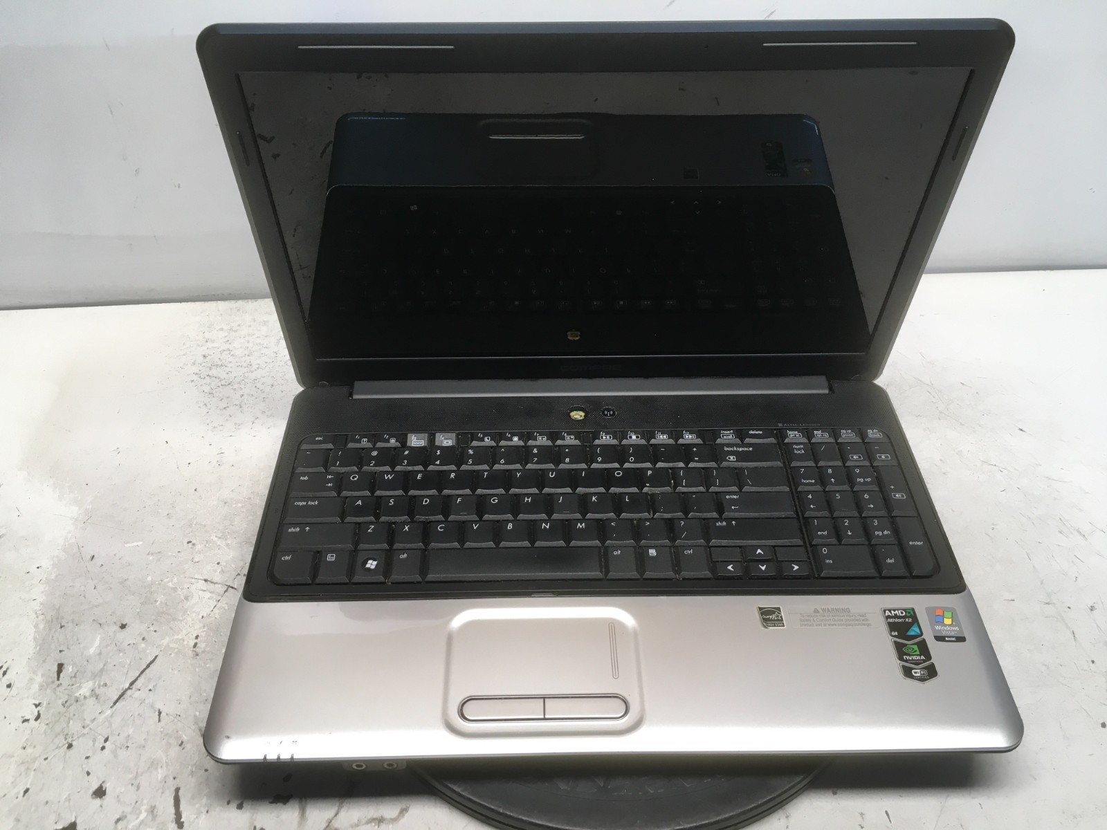 Compaq Presario CQ60-204NR AMD Athlon QL-62 2000MHz 2 GB NO HDD No Batt