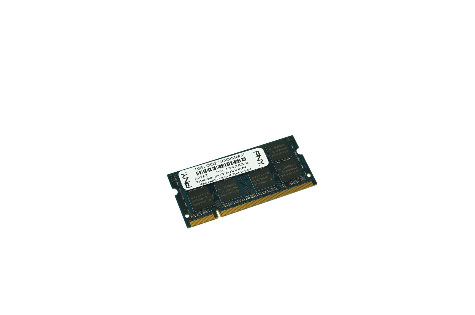 A0TFT PO134283.0 GENUINE ORIGINAL PNY LAPTOP MEMORY 1GB DDR2 SODIMM