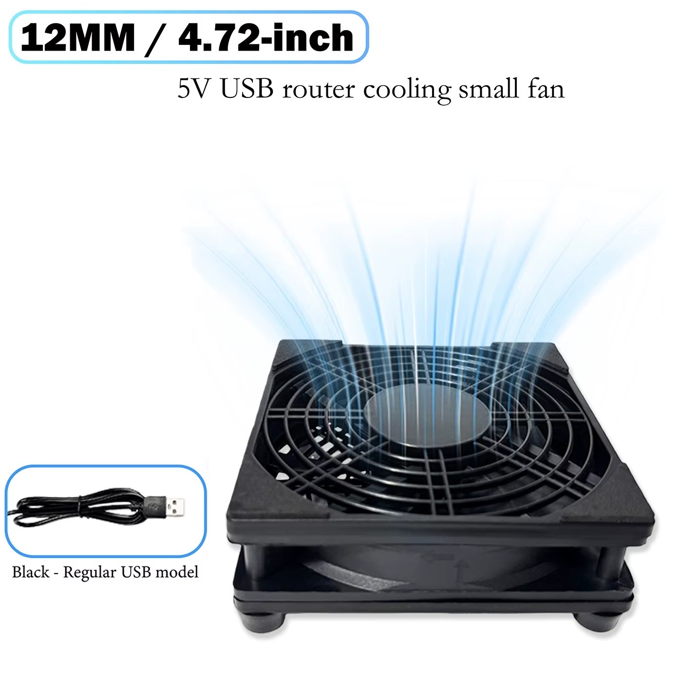 AuyiHomu 120mm USB Cooling Fan 5V Quiet for Router Modem TV Box PC