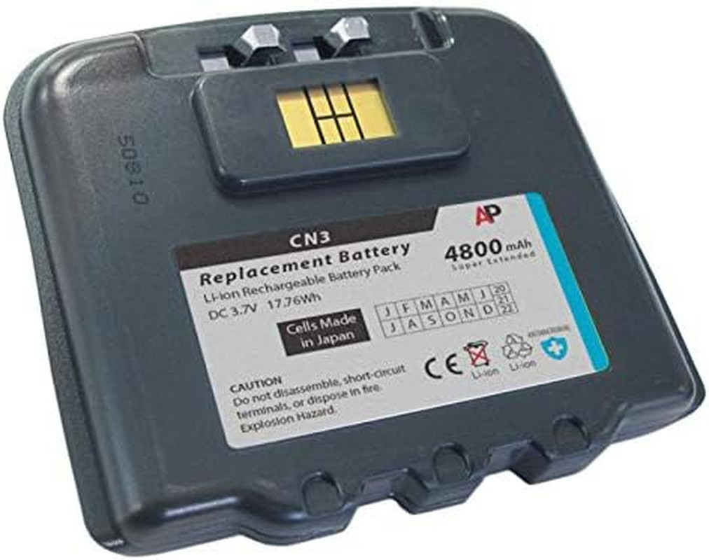 Replacement Battery for Intermec/Norand CN3 & CN4 Scanners: 4800 Mah Super Exten