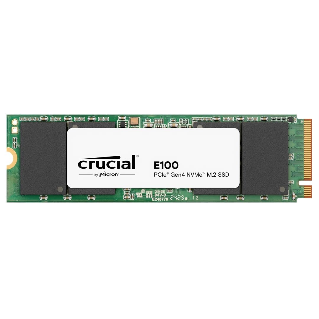 CRUCIAL E100 1TB PCIe NVMe m.2 2280 Internal Solid State Drive CT1000E100SSD8