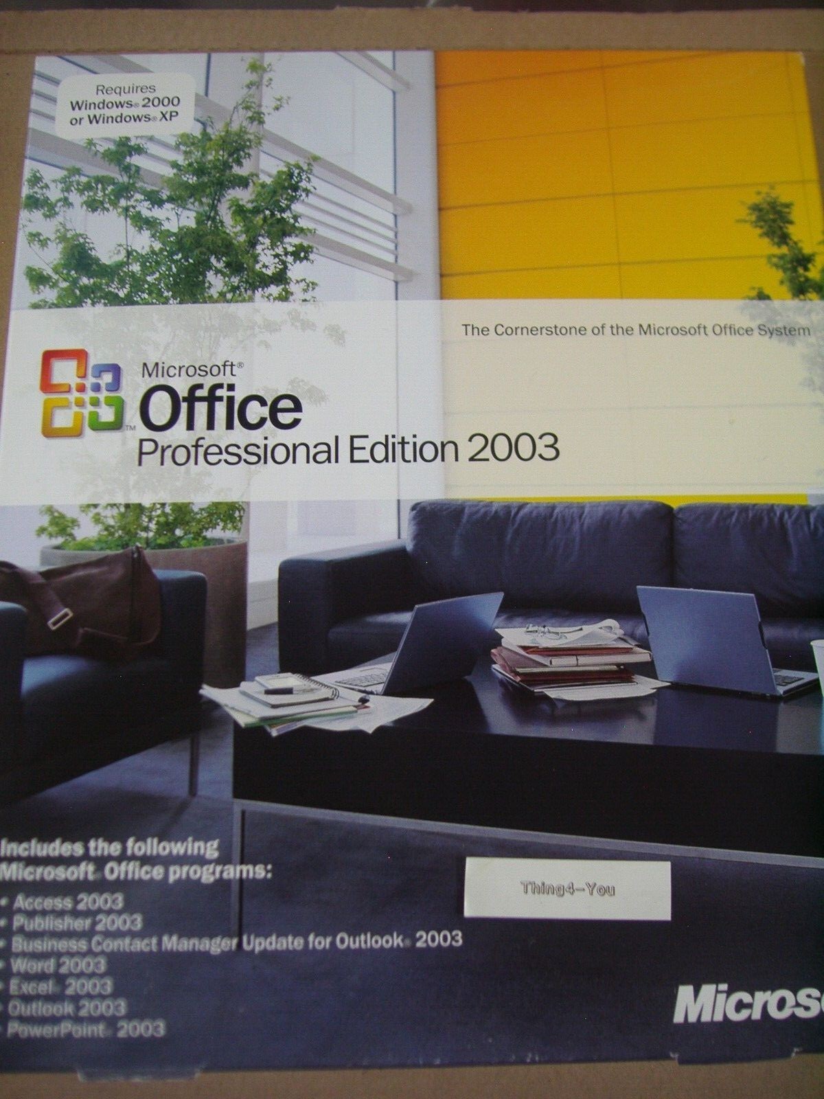 Microsoft Office 2003 Professional For 2 PCs Full Version MS Pro =NEW SEALED=