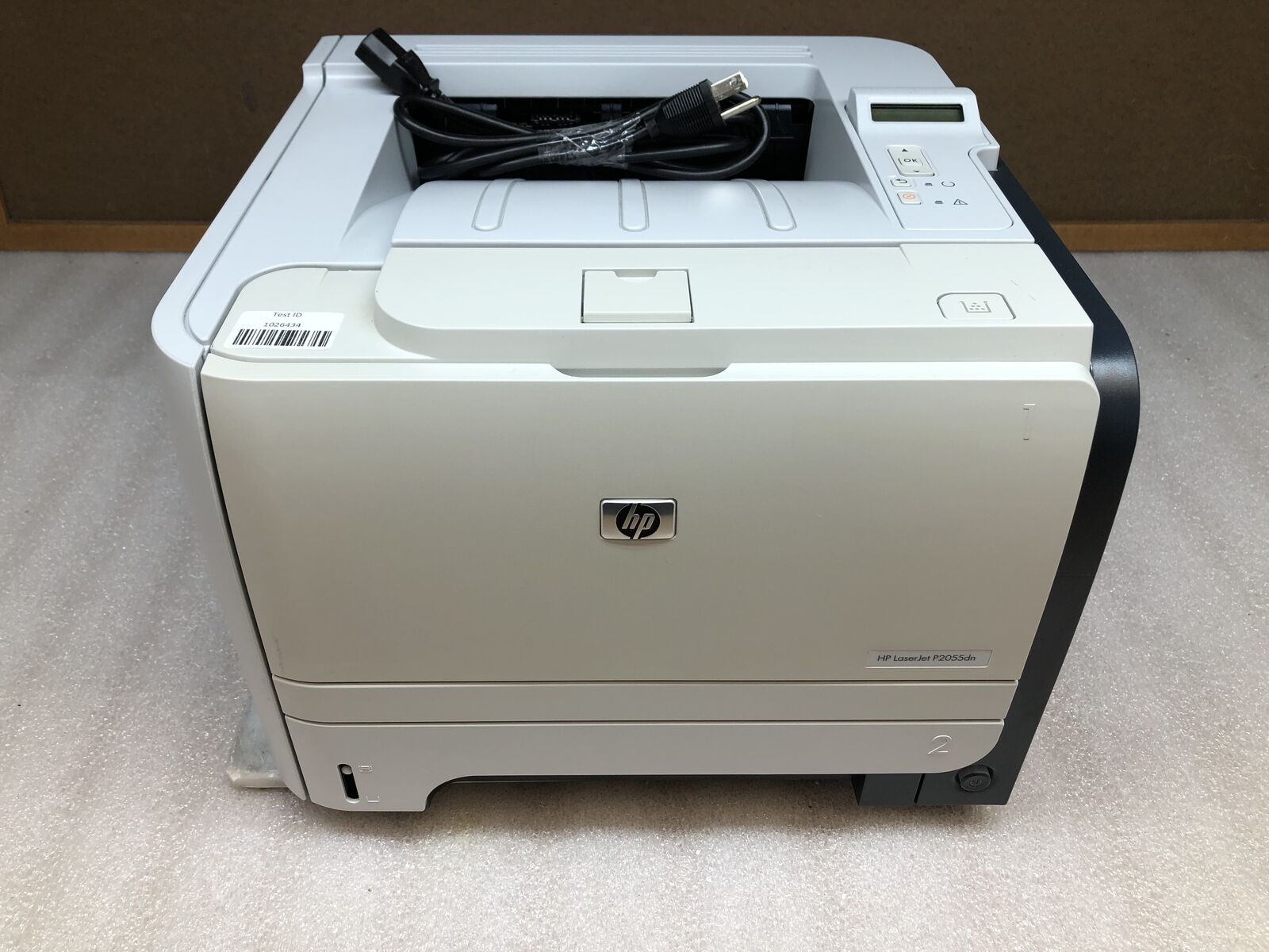 HP LaserJet P2055dn Monochrome Laser Printer with TONER, 12K Pgs TESTED & RESET