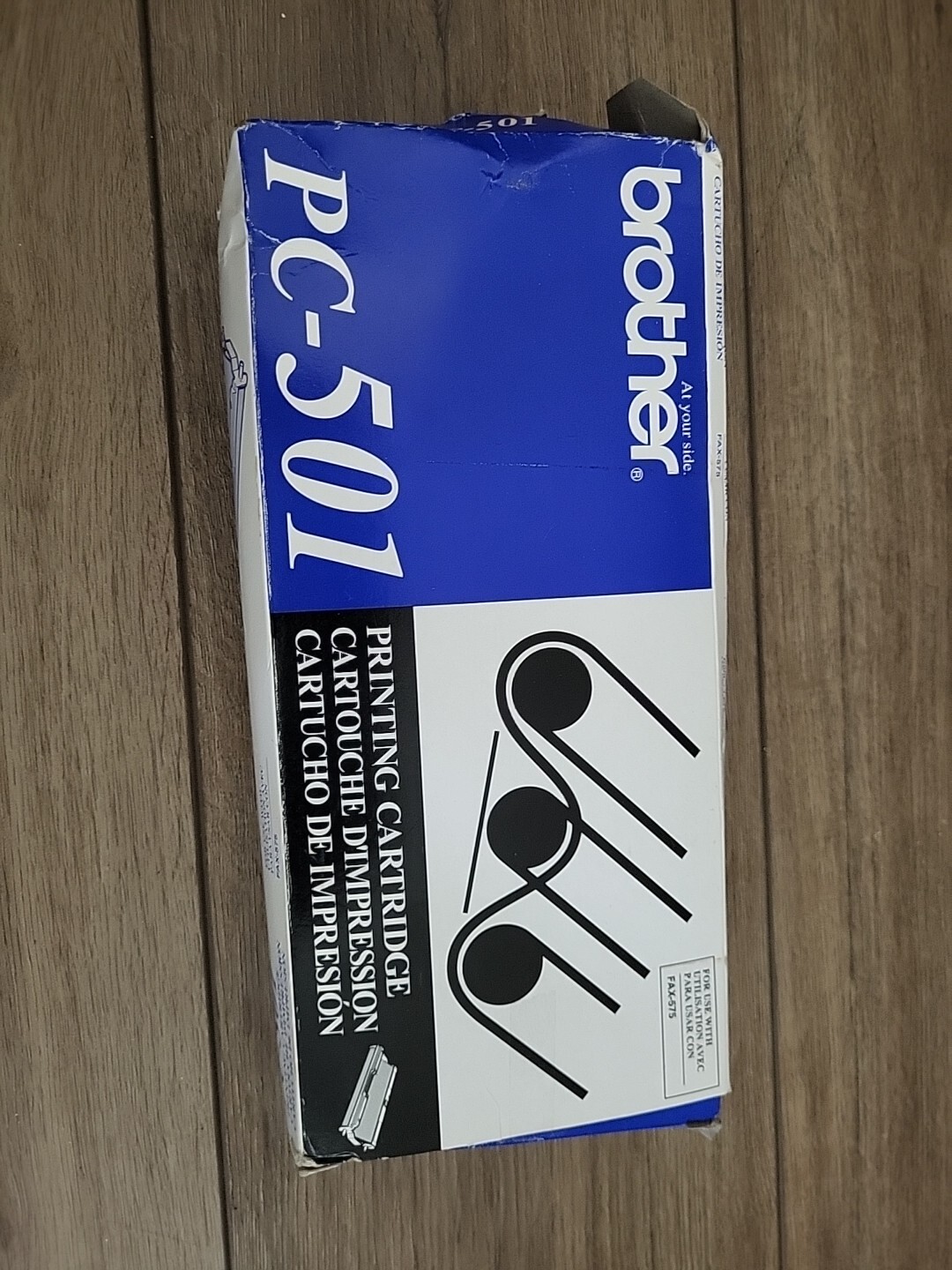 Genuine Brother PC-501 Printing Cartridge for personal Fax-575 Black INK 
