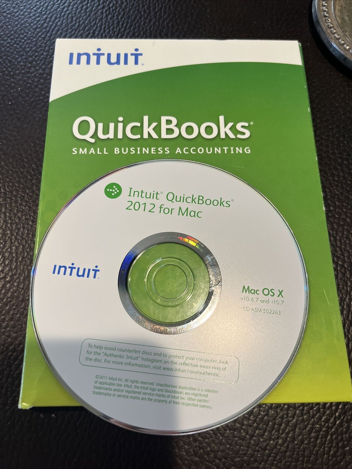Intuit QuickBooks Small Business Accounting 2011 for MAC Installation Software