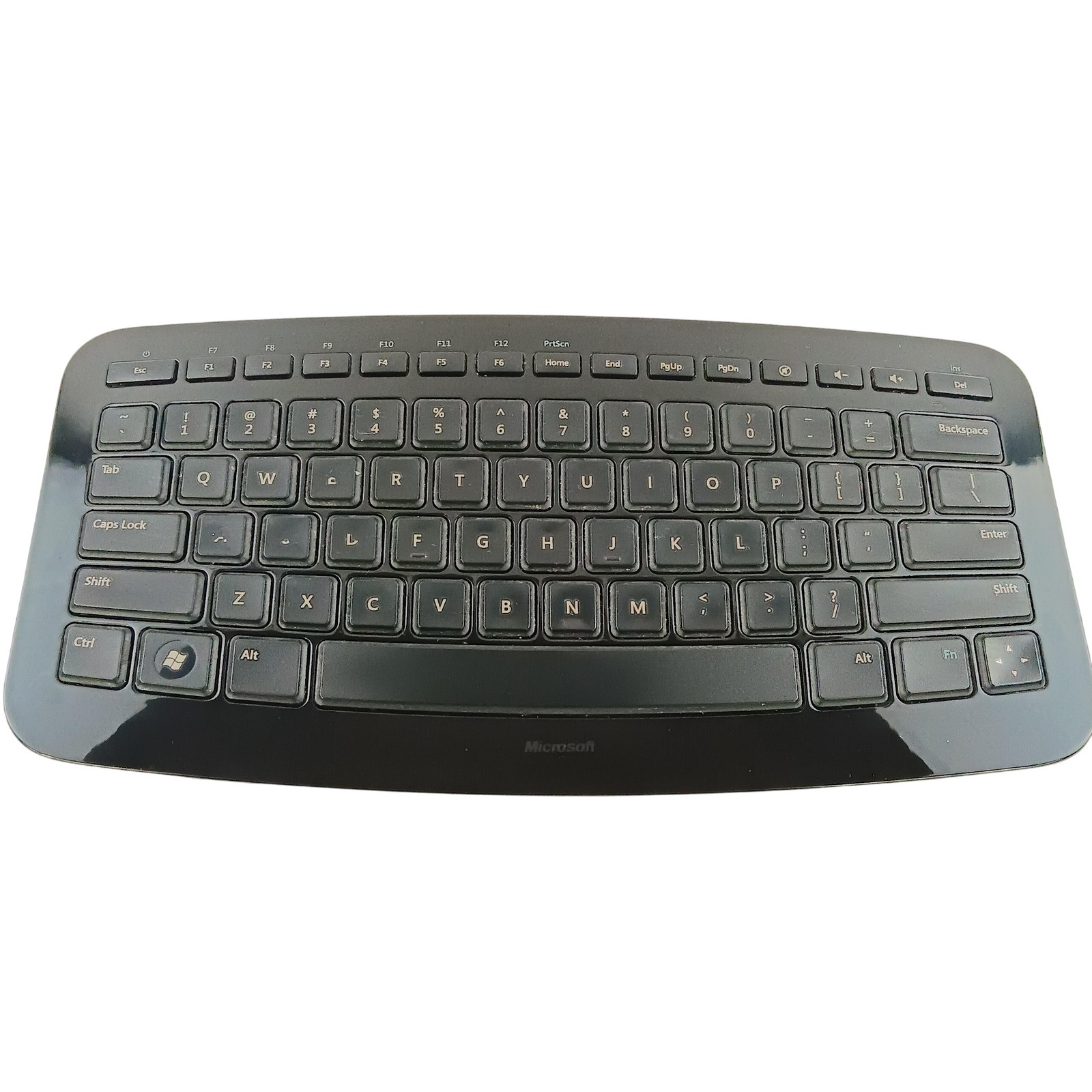 Microsoft Arc Wireless Keyboard Black Model 1392 USB Receiver X821496-001 PC