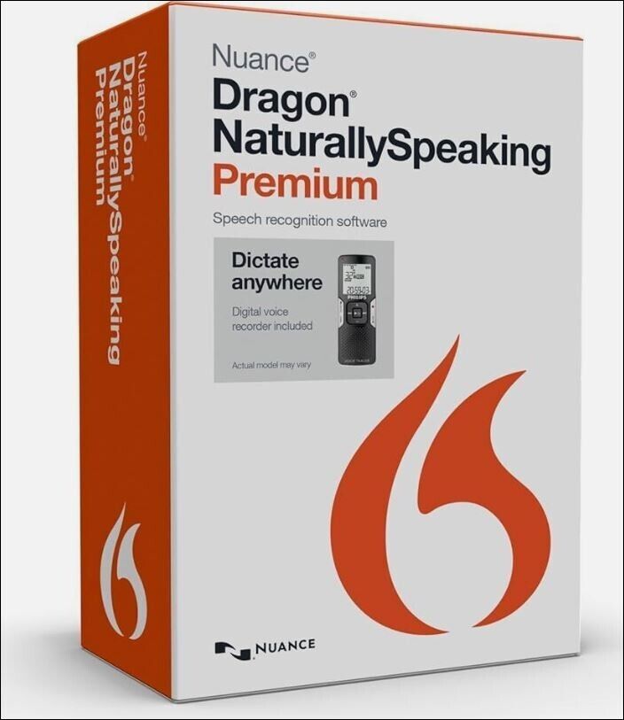 Nuance Dragon NaturallySpeaking Premium 13 software w/ Headset - New Retail Box