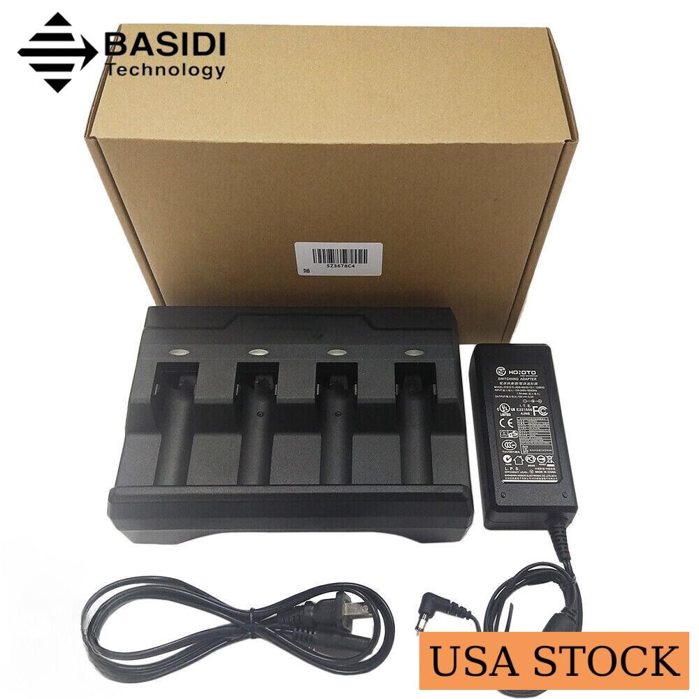 🔥4-Slot Battery Charger for Zebra DS3678 DS3600 LI3678 LI3600 SAC3600-4001CR 🔥