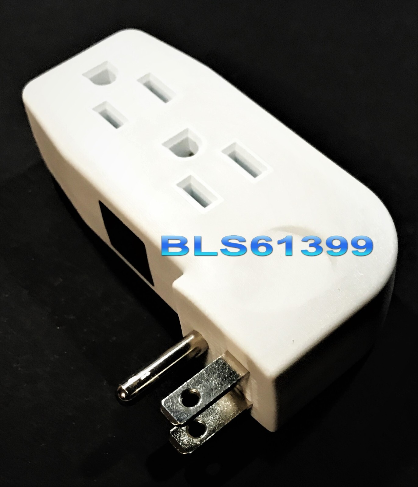 Electric Outlet 3-Way "L" Style Power Splitter AC Wall Plug Electrical Adapter