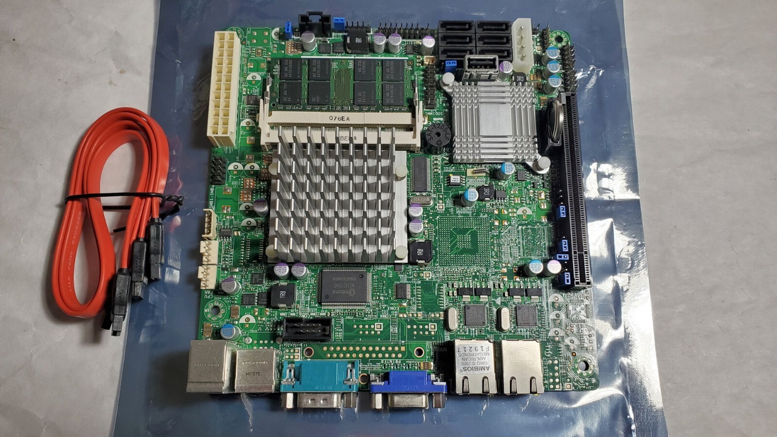 Supermicro X7SPA-H Intel Atom D510 ICH9R RAID Dual LAN 6X SATA Server Board