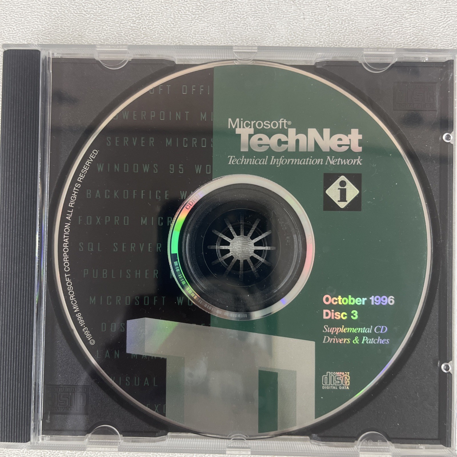 Microsoft TechNet Office OCTOBER 1996 DISC 3