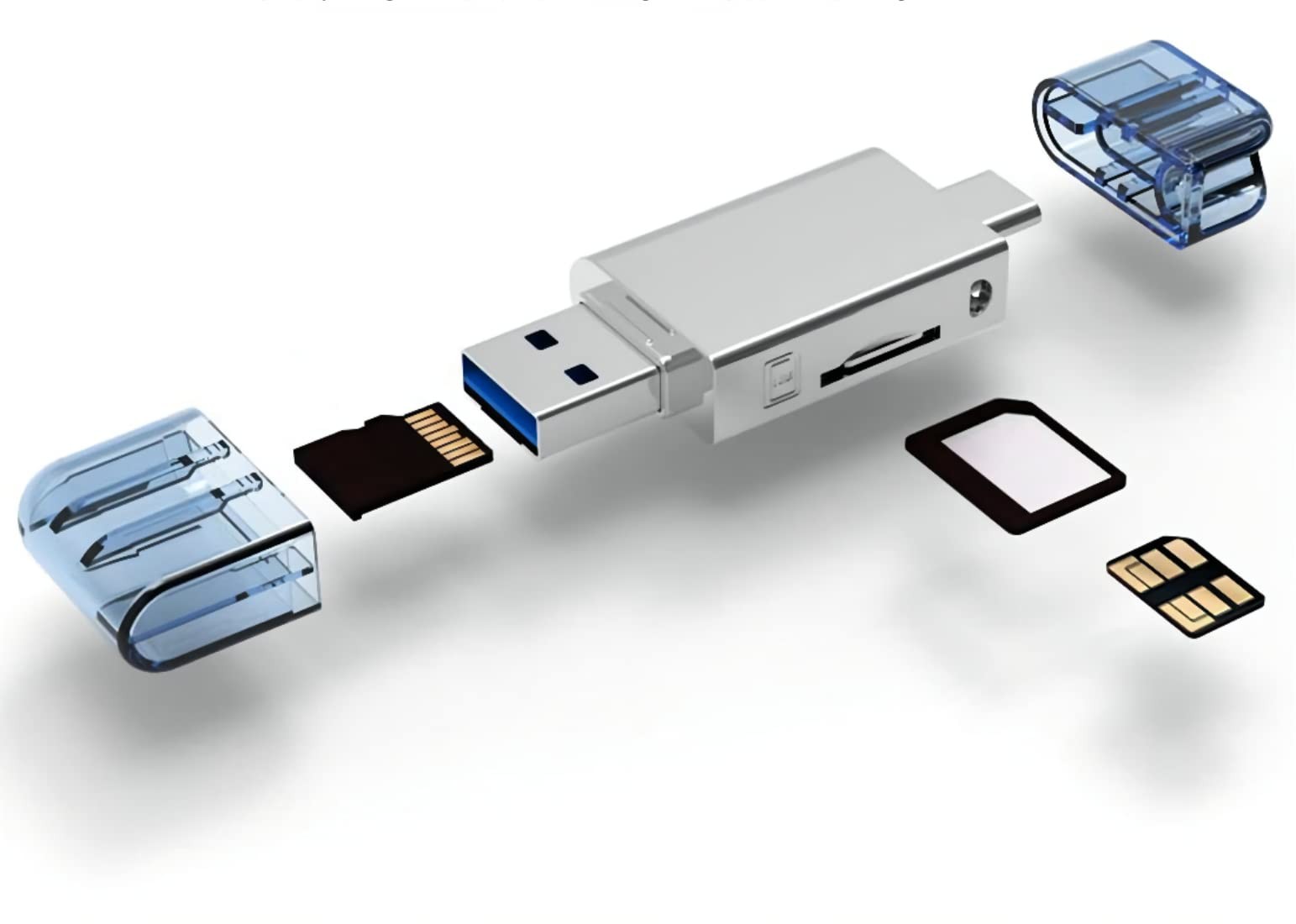 ChenYang Nano Memory Card & TF Micro SD to USB C & + 