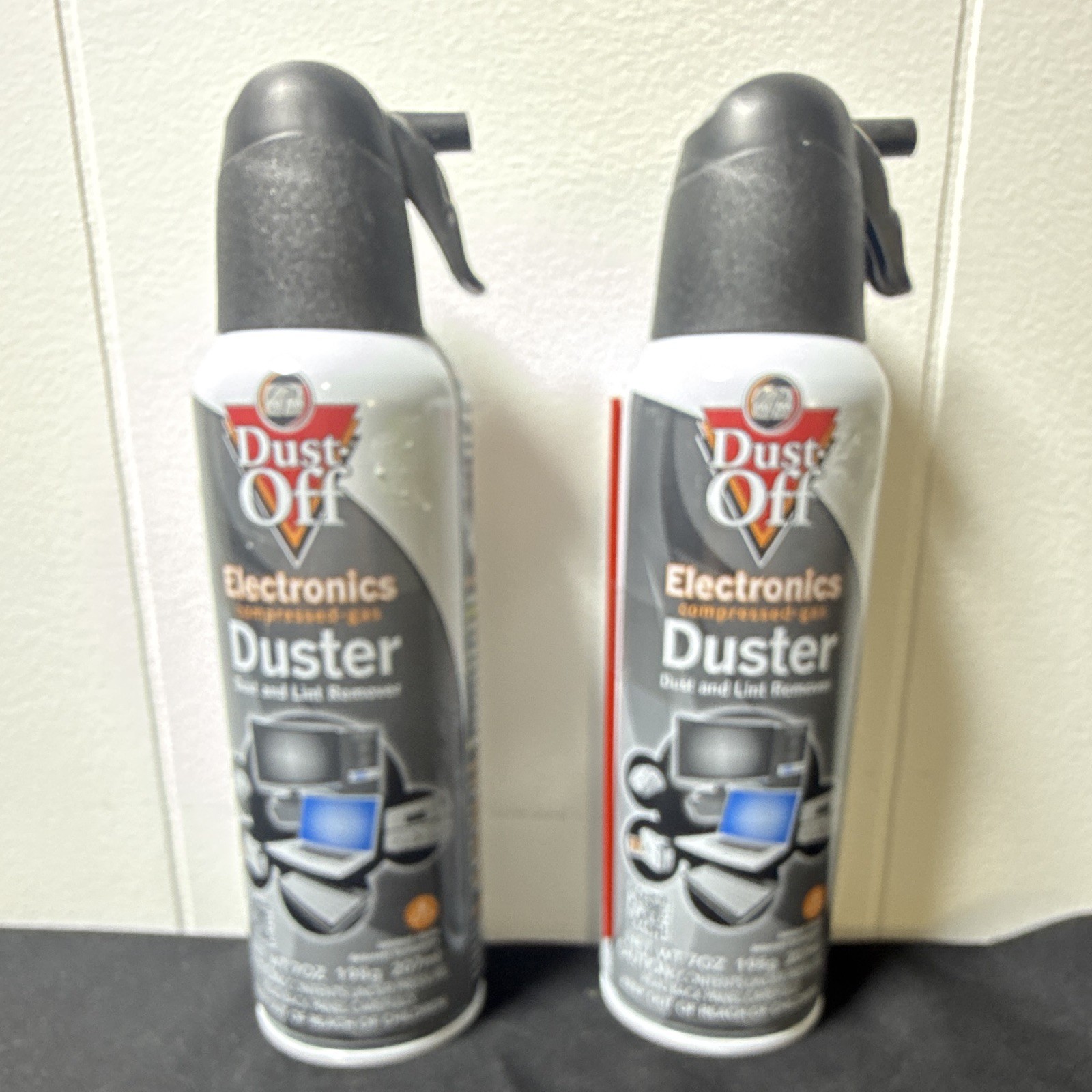 Dust-Off Electronics Compressed Air Duster 10 oz Cans, Lot of 2