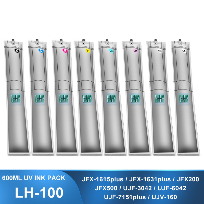 LH100 UV Ink Pack Compatible with Mimaki JFX & UJF UJV Series Printers