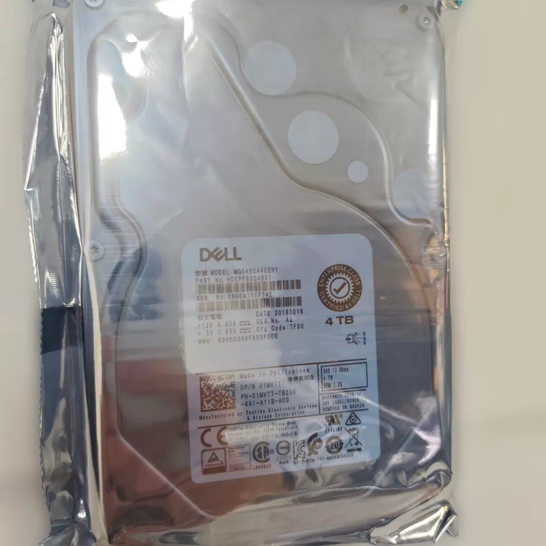 Dell 01MVTT 4TB 12Gbps 7.2K RPM 3.5" SAS HDD MG04SCA40ENY 1MVTT Hard Drive