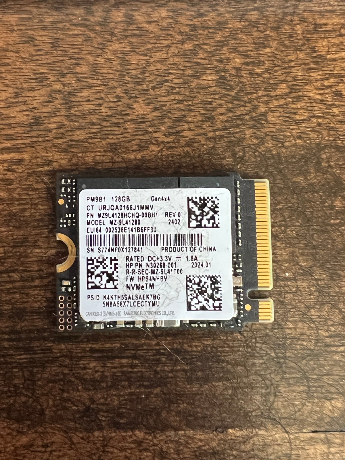 Samsung PM9B1 128GB, M.2 Internal SSD