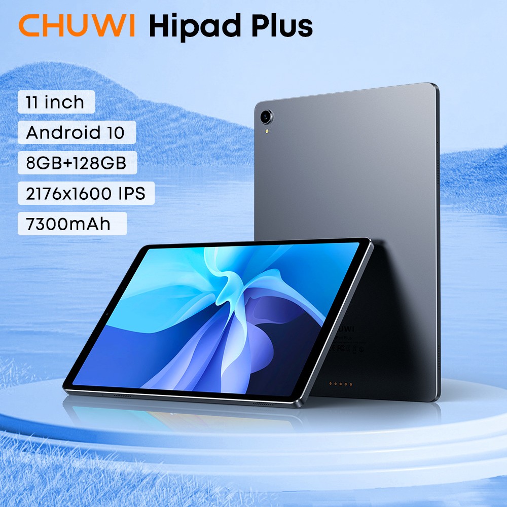 CHUWI Hipad Plus 11" Android Tablet Octa Core MT8183 8GB RAM 128GB Storage Gray