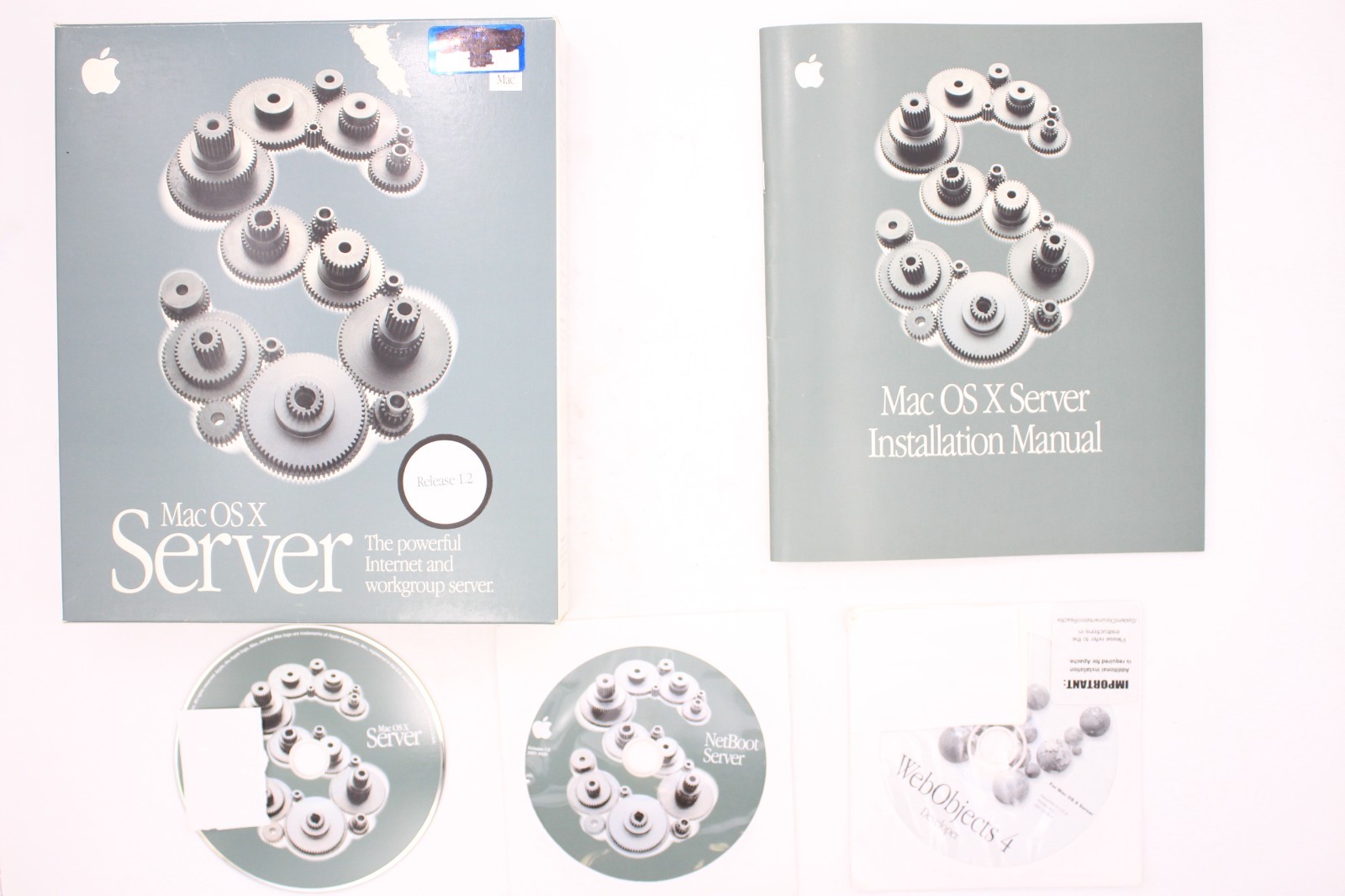 Apple Mac OS X Server 1.2 Retail Box Installation CD M7733Z/A NETBOOT Ultra Rare