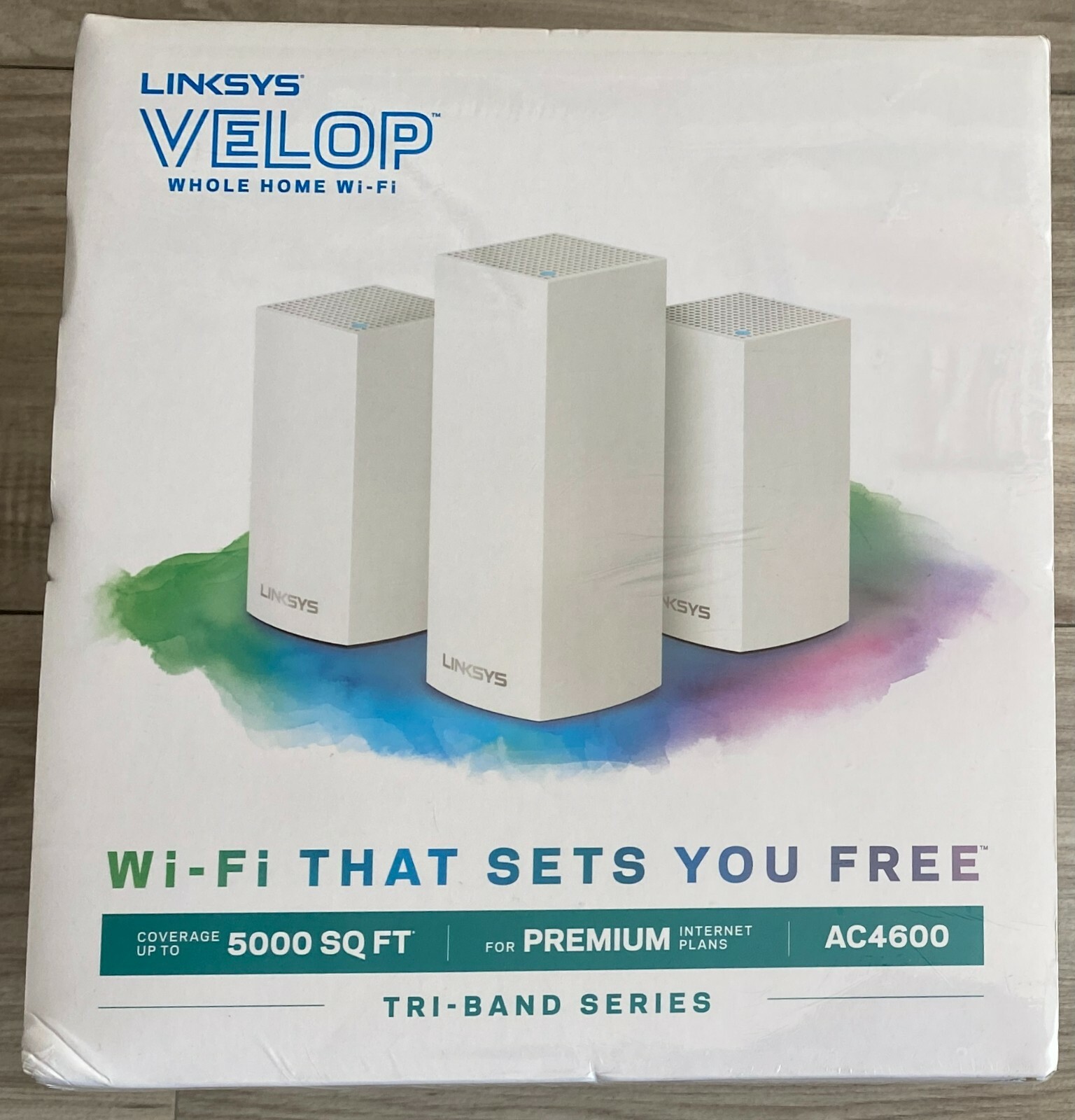 Brand New Linksys Velop AC4600  Mesh Wi-Fi System VLP0203-BF 3 Pack
