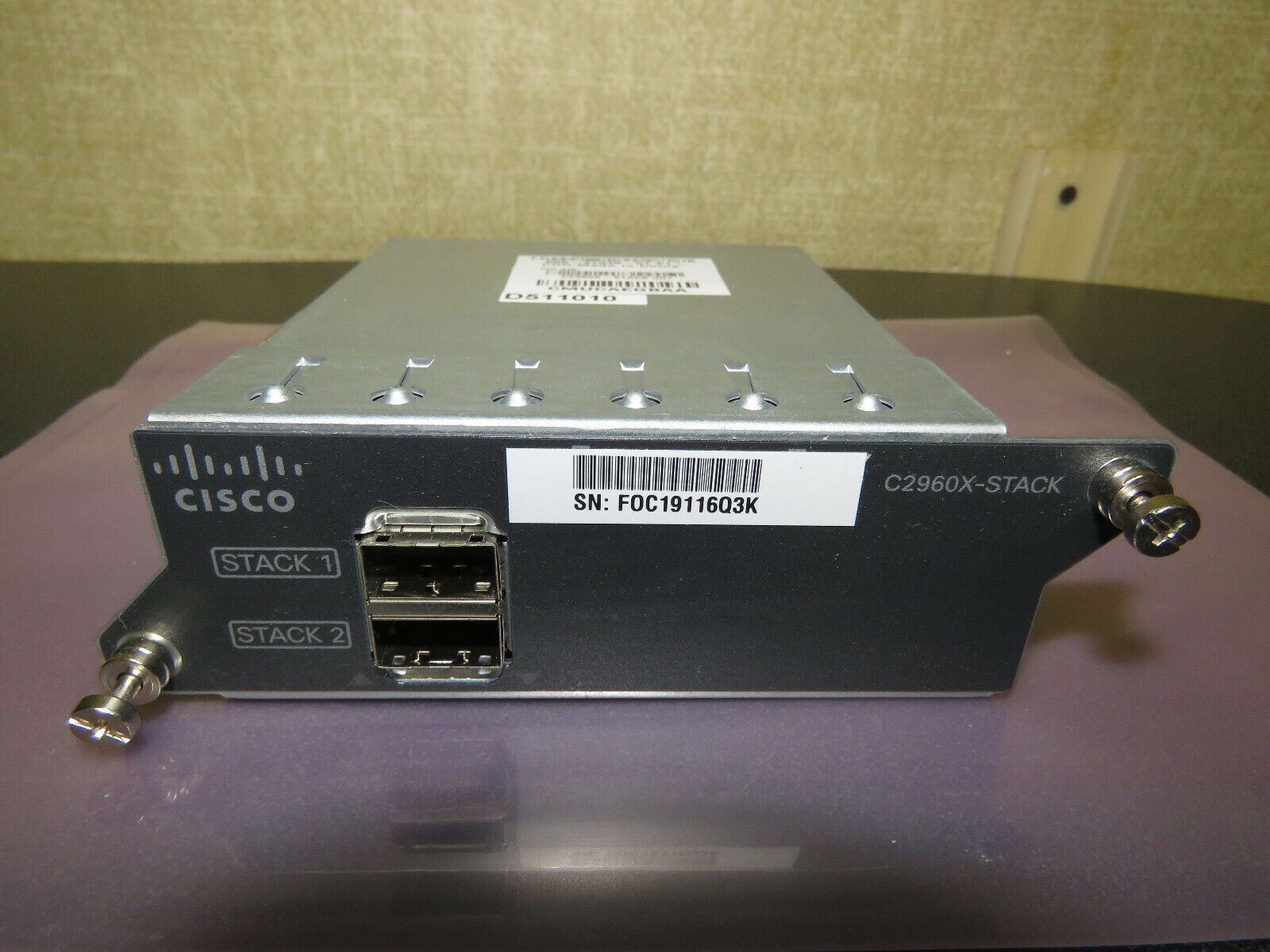 Cisco C2960X-STACK FlexStack-Plus Hot-Swappable Stacking Module For 2960X Switch